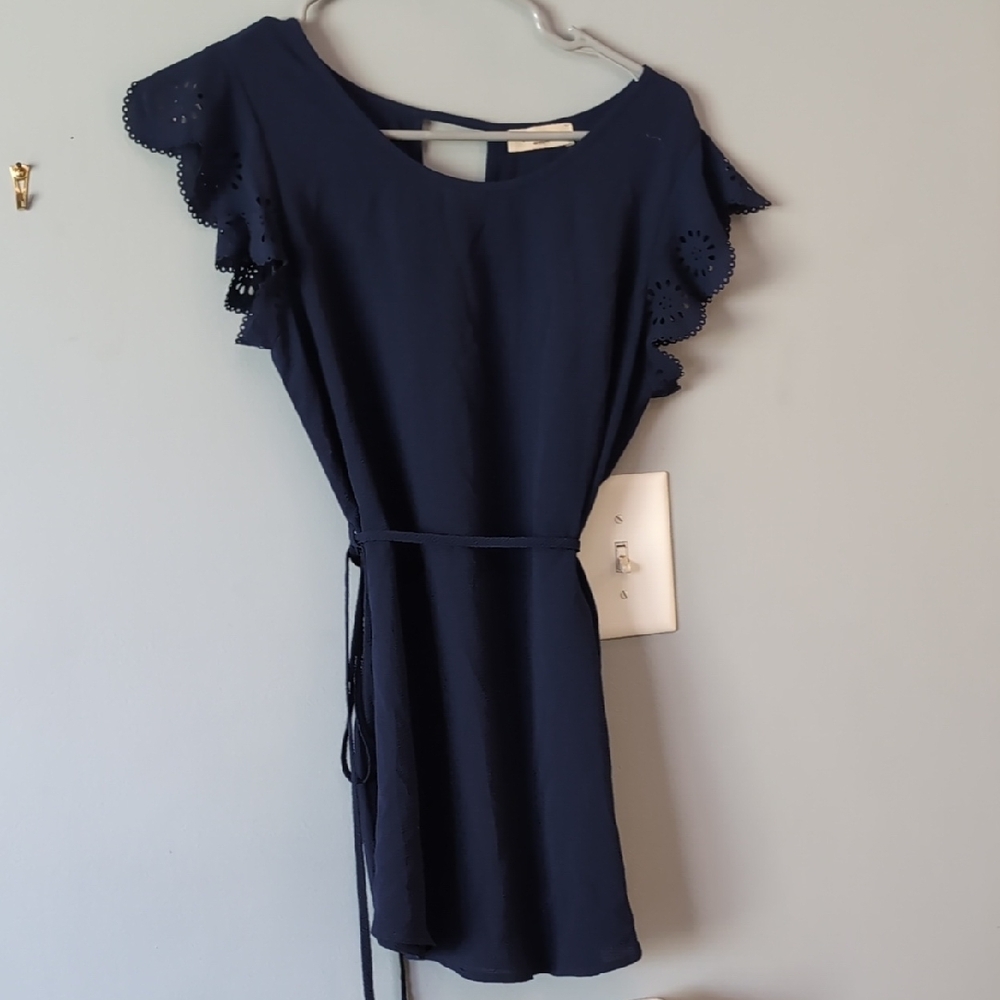 Elegant Navy Blue Maternity Top